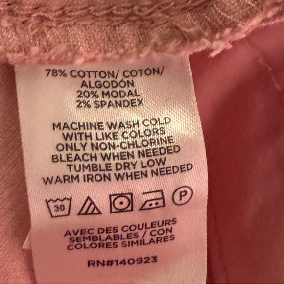 LOFT The Palmer wide leg pink corduroy Jeans Size 0 - Picture 13 of 13